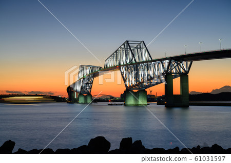 Tokyo Gate Bridge and sunset 61031597