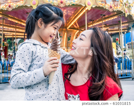happy asia mother and daughter have fun in happy asia mother and daughter have fun in 61031815
