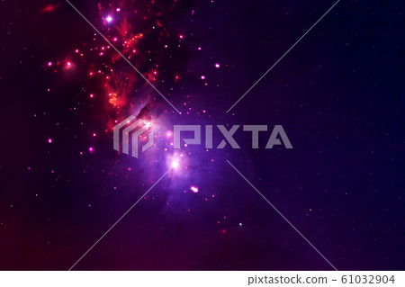 Beautiful, cosmic nebula. With clusters of Beautiful, cosmic nebula. With clusters of 61032904