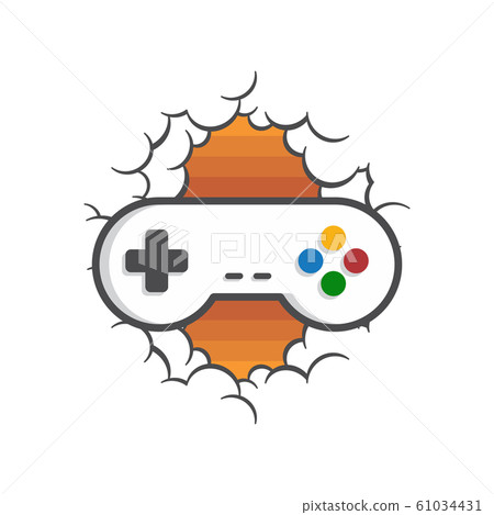 game console joystick controller space cloud theme game console joystick controller space cloud theme 61034431