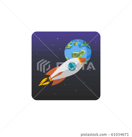 rocket ship launch space travel theme vector rocket ship launch space travel theme vector 61034671