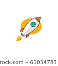 rocket ship launch space travel theme vector 61034783