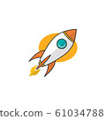 rocket ship launch space travel theme vector 61034788