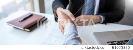 Business Meeting agreement Handshake concept, Hand Business Meeting agreement Handshake concept, Hand 61035820