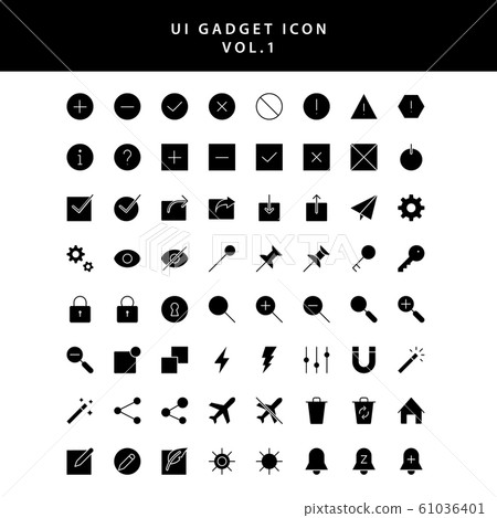 ui gadget icon set glyph style vol 1 ui gadget icon set glyph style vol 1 61036401