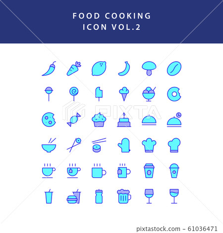 food cooking icon set filled outline set vol 2 food cooking icon set filled outline set vol 2 61036471
