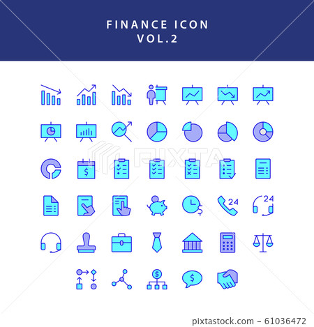 Business and finance icon filled outline set vol 2 Business and finance icon filled outline set vol 2 61036472