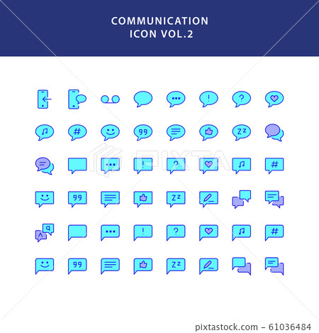communication filled outline icon set communication filled outline icon set 61036484