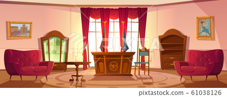 Oval cabinet interior, President of US workplace Oval cabinet interior, President of US workplace 61038126