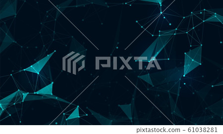 Abstract connect polygon and lowpoly geometric space futuristic background. Vector illustration for web design Abstract connect polygon and lowpoly geometric space futuristic background. Vector illustration for web design 61038281