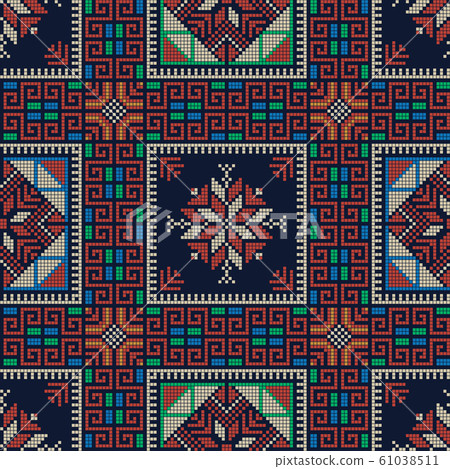 Palestinian embroidery pattern 274 61038511