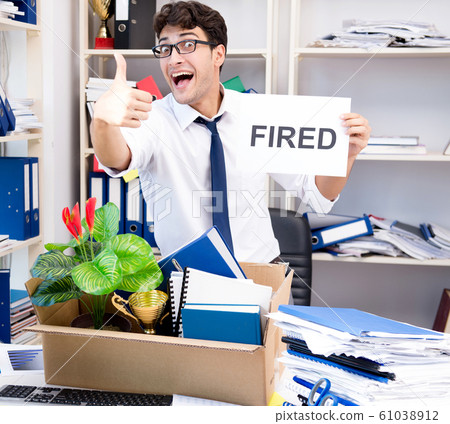 Employee being fired from work made redundant Employee being fired from work made redundant 61038912