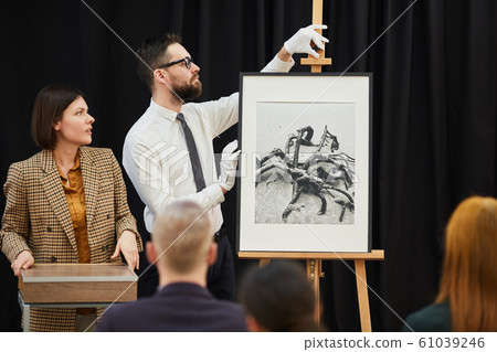 Modern art at business conference Modern art at business conference 61039246