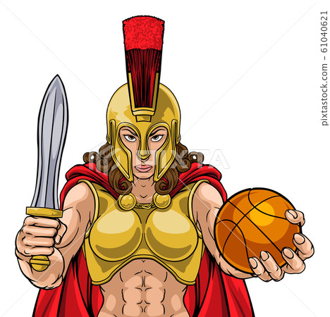 Spartan Trojan Gladiator Basketball Warrior Woman 61040621