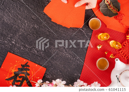 Chinese New Year Chinese New Year Red Envelope Top View Chinese new year red envelope 61041115