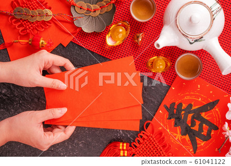 農曆新年 過年 春節 紅包 頂視圖 Chinese new year red envelope 農曆新年 過年 春節 紅包 頂視圖 Chinese new year red envelope 61041122