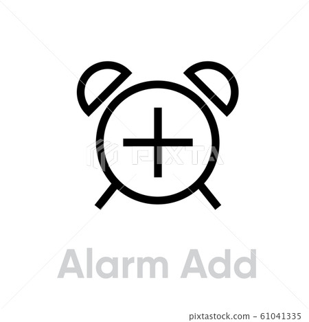 Add New Alarm icon Add New Alarm icon 61041335