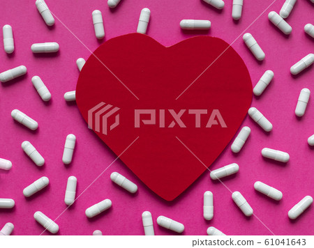 Red heart sign 61041643