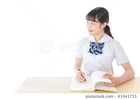 Young female student taking classes Young female student taking classes 61041733