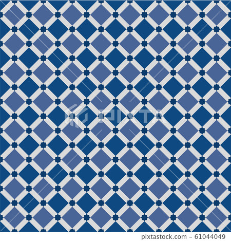 Classic Blue Moorish seamless ornament 61044049
