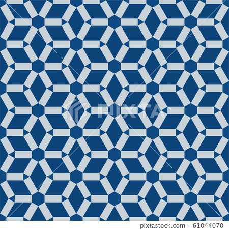 Classic Blue Moorish seamless ornament 61044070