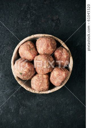 raw homemade meatballs raw homemade meatballs 61045320
