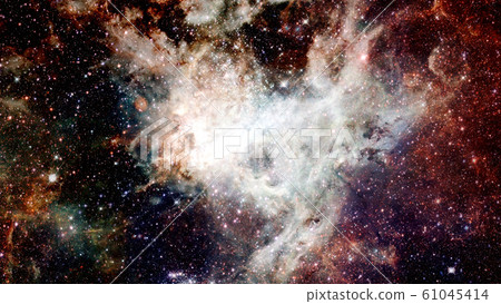 Bursting galaxy. Abstract space. Elements of this Bursting galaxy. Abstract space. Elements of this 61045414