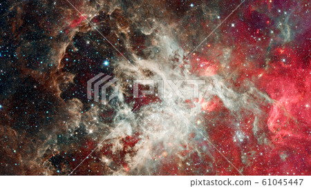 Night sky with lot of shiny stars, natural astro 61045447