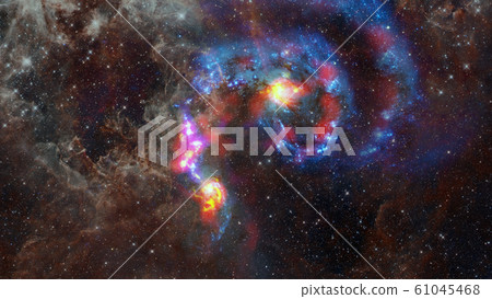 Bursting galaxy. Abstract space. Elements of this Bursting galaxy. Abstract space. Elements of this 61045468