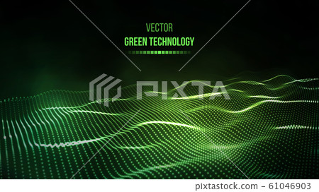 Green technology background. Green energy vector illustration eps10. Team communication concept green background. Vector presentation tech background. Green technology background. Green energy vector illustration eps10. Team communication concept green background. Vector presentation tech background. 61046903