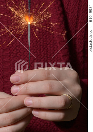 Woman and Party Sparkle Fire Burn 61049984