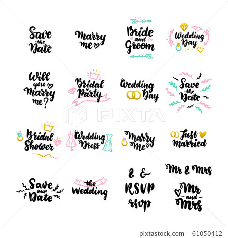 Wedding Hand Drawn Quotes Wedding Hand Drawn Quotes 61050412