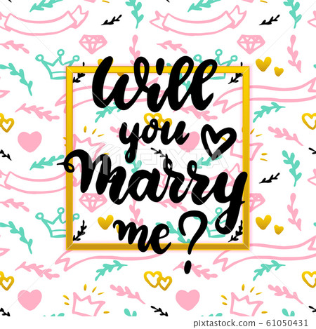 Will You Marry Me Concept Will You Marry Me Concept 61050431