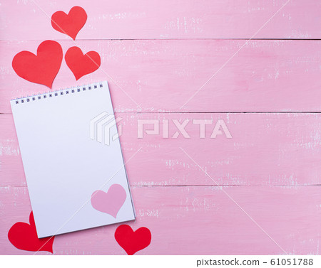 Valentines Day background on pink 61051788