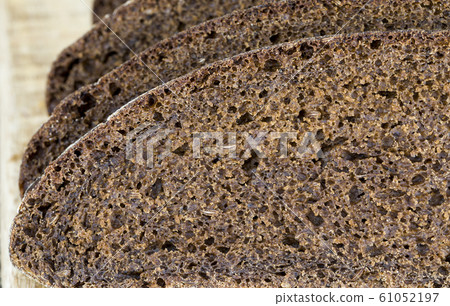 black rye bread cut black rye bread cut 61052197