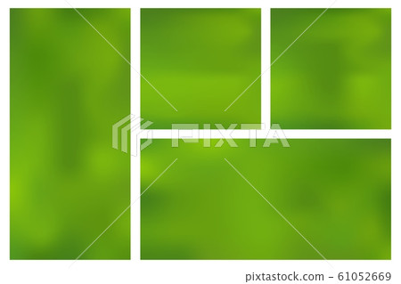 Set template horizontal, vertical, square green Set template horizontal, vertical, square green 61052669