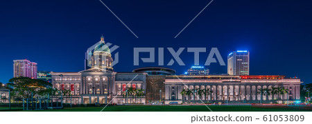 National Gallery Singapore @ Night View National Gallery Singapore @ Night View 61053809