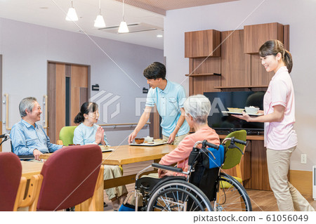 Caregiver, care home, cafeteria, catering Caregiver, care home, cafeteria, catering 61056049