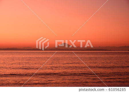 Mt. Fuji seen from Kazusaminato Mt. Fuji Mt. Fuji seen from Chiba 61056285