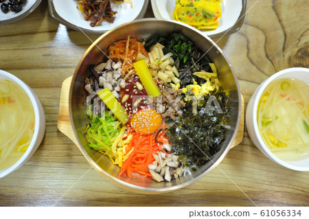 Korean traditional food Jeonju Bibimbap Korean traditional food Jeonju Bibimbap 61056334