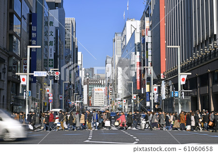 日本的東京都市風景@ Reiwa新年。東京銀座=攝於2020年1月3日 日本的東京都市風景@ Reiwa新年。東京銀座=攝於2020年1月3日 61060658