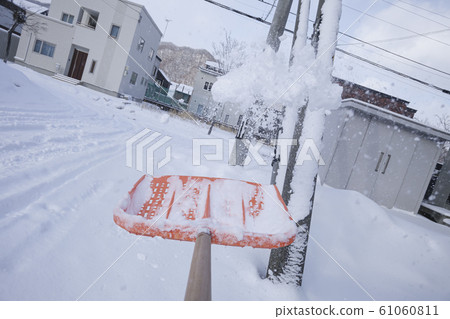 Snow removal work (POV shooting) Snow removal work (POV shooting) 61060811