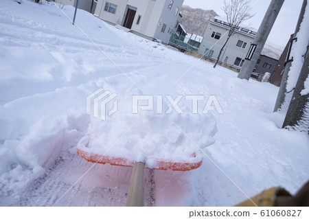 Snow removal work (POV shooting) Snow removal work (POV shooting) 61060827