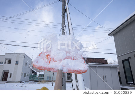 Snow removal work (POV shooting) Snow removal work (POV shooting) 61060829