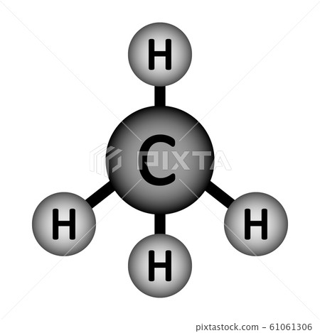 Methane molecule icon. 61061306