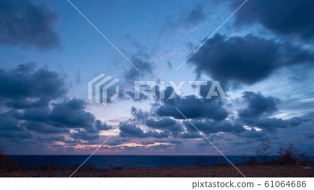 Beautiful cloudscape over Black sea Beautiful cloudscape over Black sea 61064686