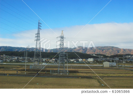the train view of landscape or field  japan 61065866