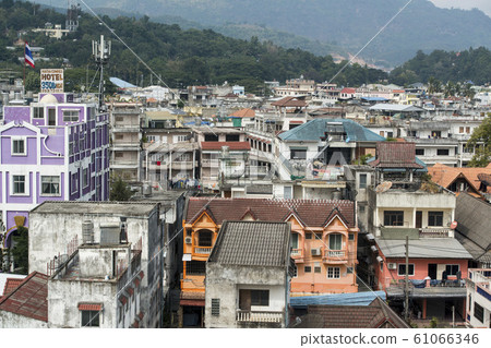 MYANMAR TACHILEIK CITY VIEW 61066346