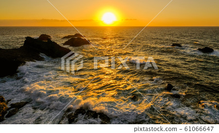 Sunset at Cape Echizen 61066647