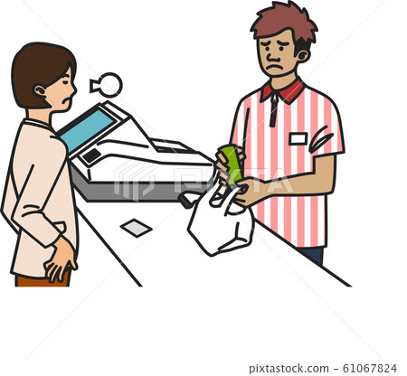 Foreign convenience store staff <Cramer> <Asian male> 61067824